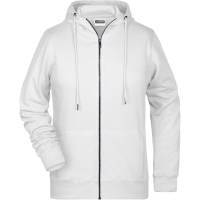 Ladies' Zip Hoody - White