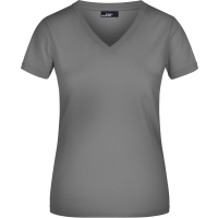 Ladies' V-T - Mid grey