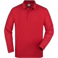 Polo Piqué Long-Sleeved - Red