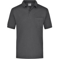 Polo Piqué Pocket - Anthracite melange