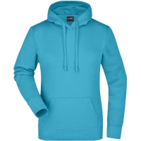 Ladies' Hooded Sweat - Sky blue