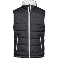 Men's Padded Light Weight Vest - Black/silver