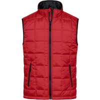 Men's Padded Light Weight Vest - Red/black