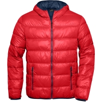 Men's Down Jacket - Red/navy