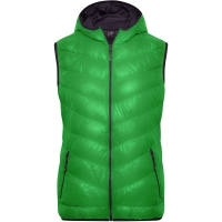 Ladies' Down Vest - Green/carbon