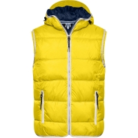 Men's Maritime Vest - Sun yellow/white