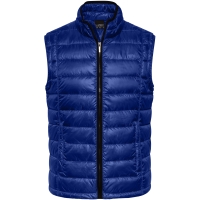 Men's Quilted Down Vest - Ink/black