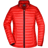 Ladies' Quilted Down Jacket - Red/black