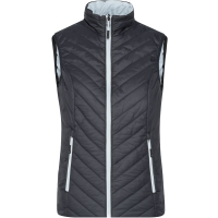 Ladies' Lightweight Vest - Black/silver