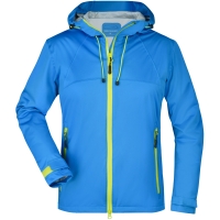 Ladies' Outdoor Jacket - Aqua/acid yellow