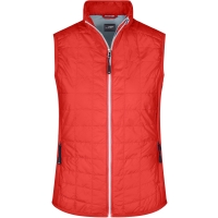Ladies' Hybrid Vest - Light red/silver
