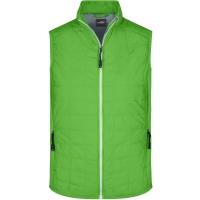 Men's Hybrid Vest - Spring green/silver