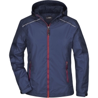 Ladies' Rain Jacket - Navy/red