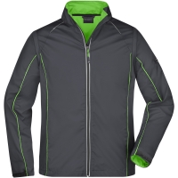 Men's Zip-Off Softshell Jacket - Iron grey/green