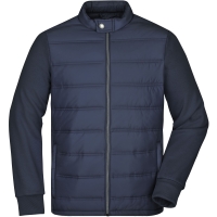 Men's Hybrid Sweat Jacket - Navy