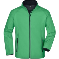 Men's Promo Softshell Jacket - Green/navy