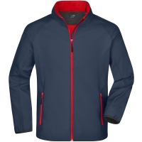 Men's Promo Softshell Jacket - Iron grey/red