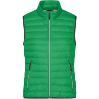 Ladies' Down Vest - Fern green/silver