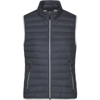 Ladies' Down Vest - Graphite/silver