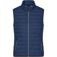 Ladies' Down Vest - Indigo blue/silver