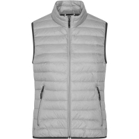 Ladies' Down Vest - Silver melange/graphite