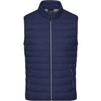 Men's Down Vest - Navy/silver