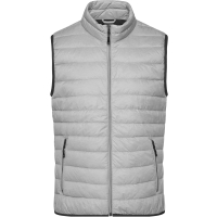 Men's Down Vest - Silver melange/graphite