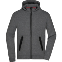 Men's Hooded Jacket - Dark melange