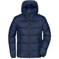 Men's Padded Jacket - Navy/electric blue