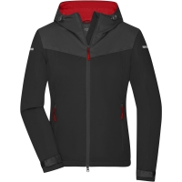 Ladies' Allweather Jacket - Black/carbon/light red
