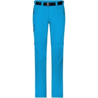 Ladies' Zip-Off Trekking Pants - Bright blue