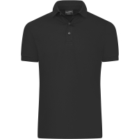 Men's Mercerised Polo Slim Fit - Black