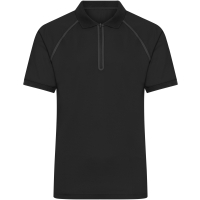 Men's Zip-Polo - Black/black