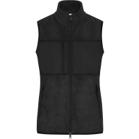 Ladies' Fleece Vest - Black/black