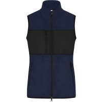 Ladies' Fleece Vest - Navy/black