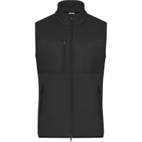 Men's Fleece Vest - Black/black