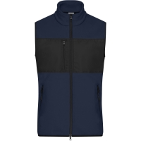 Men's Fleece Vest - Navy/black