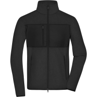Men's Fleece Jacket - Black/black