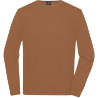 Men's Round-Neck Pullover - Camel