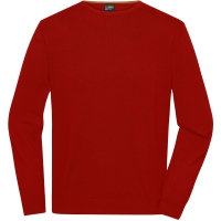 Men's Round-Neck Pullover - Red