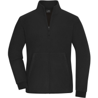 Ladies' Bonded Fleece Jacket - Black/dark grey