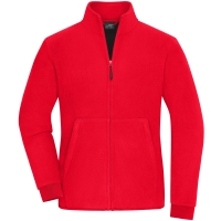 Ladies' Bonded Fleece Jacket - Red/black