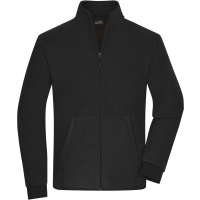 Men's Bonded Fleece Jacket - Black/dark grey