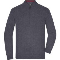 Men's Half-Zip Troyer - Anthracite melange