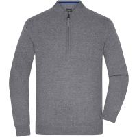 Men's Half-Zip Troyer - Grey heather