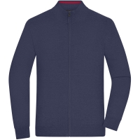 Men's Zip Cardigan - Navy