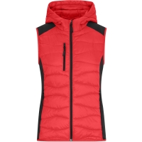 Ladies' Hybrid Vest - Red/black