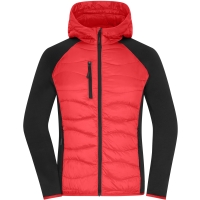 Ladies' Hybrid Jacket - Red/black