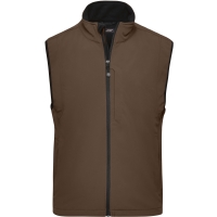 Men's Softshell Vest - Brown