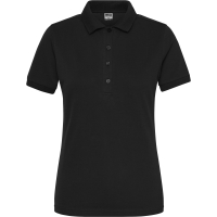 Ladies' BIO Stretch-Polo Work - SOLID - - Black